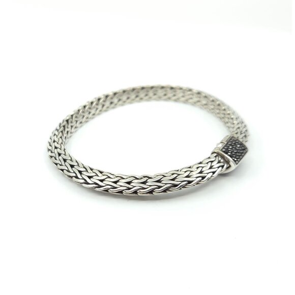 John Hardy Classic Chain Tiga Sapphire Chain Bracelet 6mm 7.25" - Picture 11 of 16